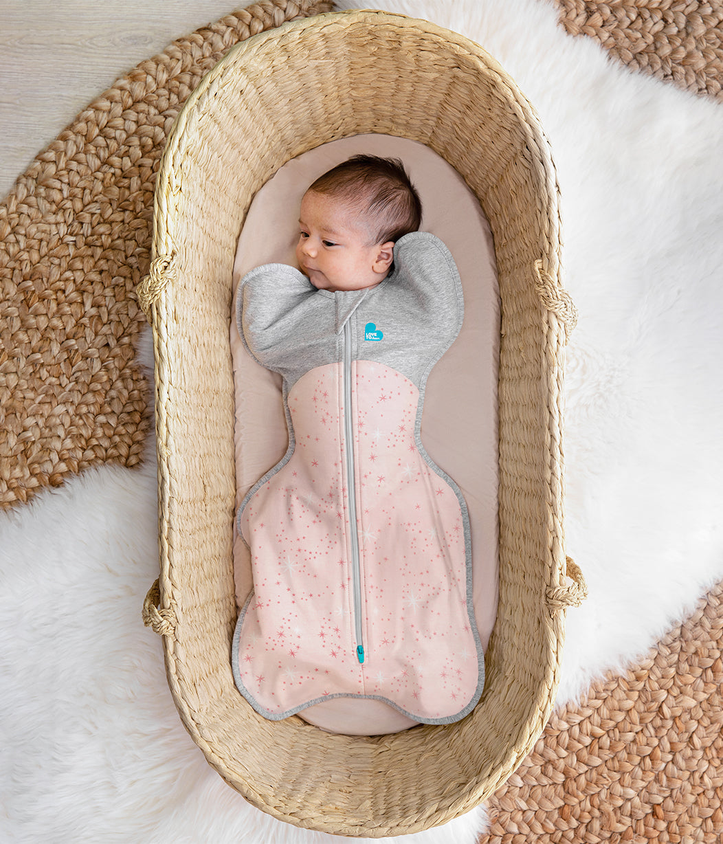 Swaddle Up™ 1.0 TOG (20-24°C) Rose North Star Cotton Fleece