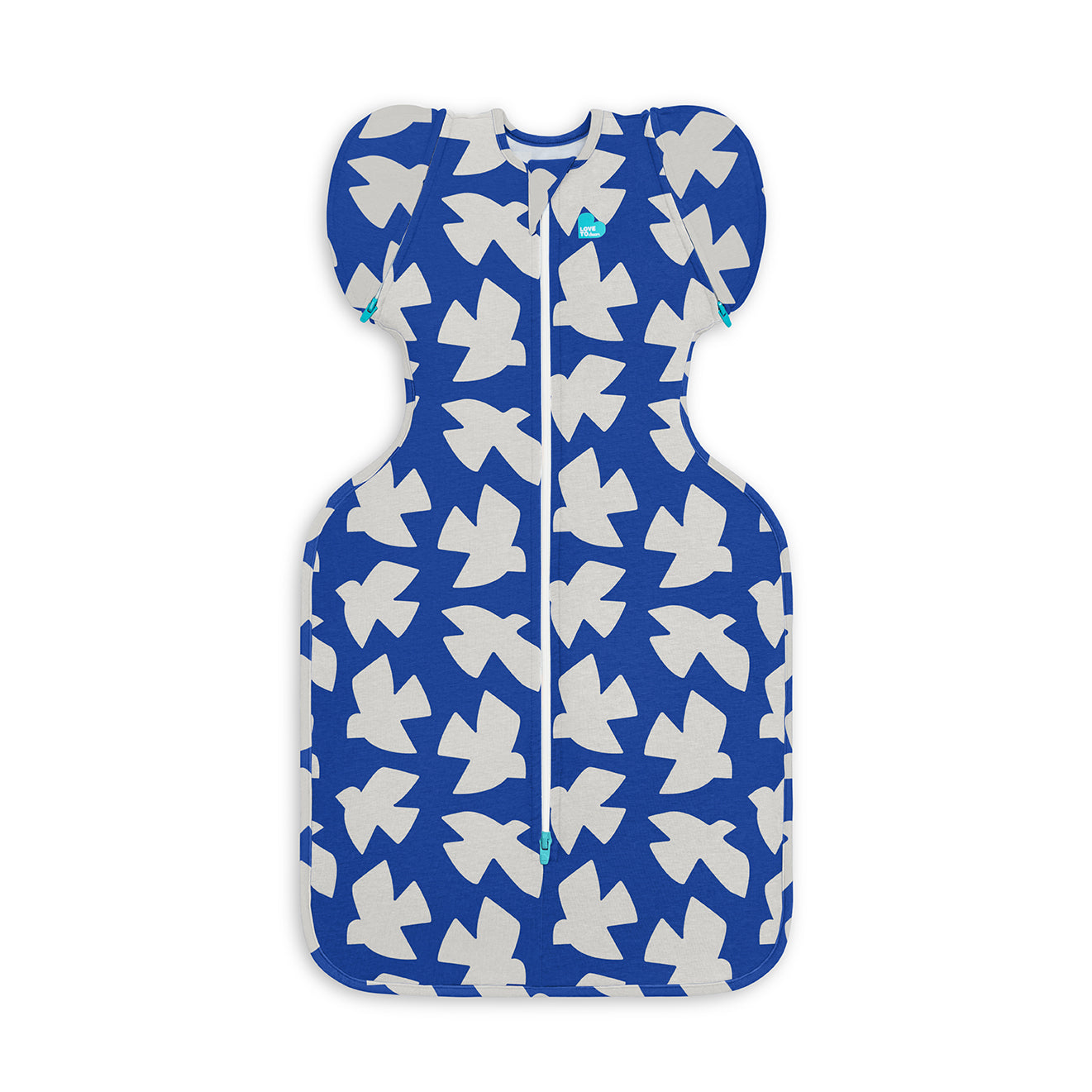 Swaddle Up™ Transition Bag 1.0 TOG (20-24°C) Cobalt Paperbirds Original Cotton