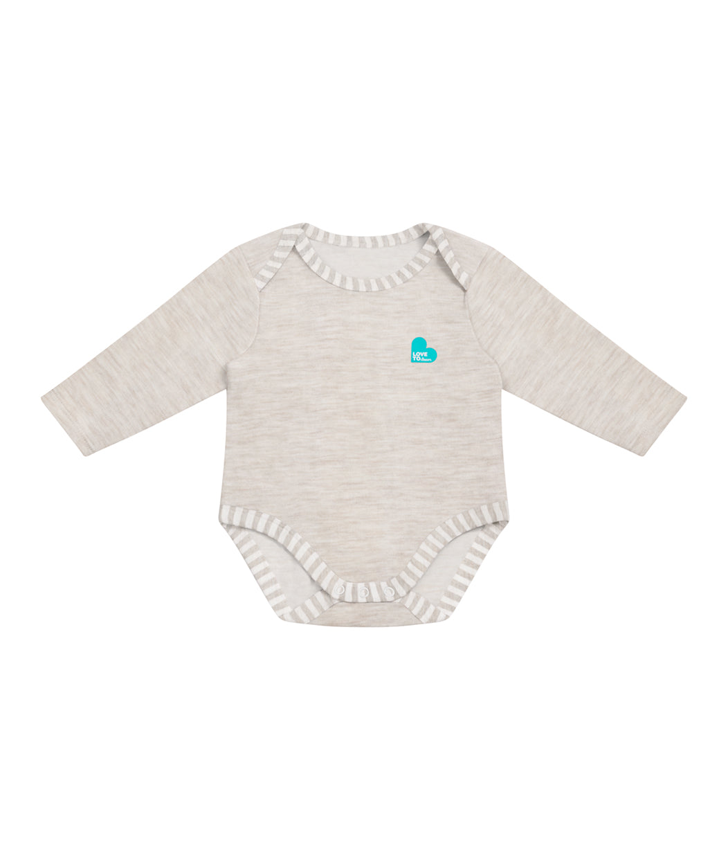 Bodysuit Long Sleeve Merino Oatmeal