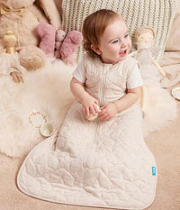 Sleep Bag Sleeveless 2.5 TOG Quilted Cotton Oatmeal Marl Starturn Quilted