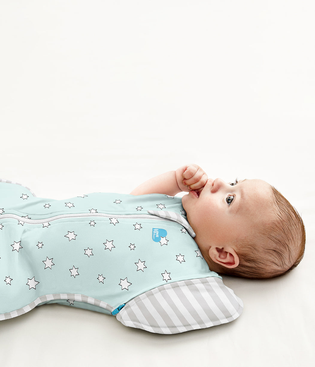 Swaddle Up™ Transition Bag 0.2 TOG (24-27°C) Mint Superstar Viscose from Bamboo