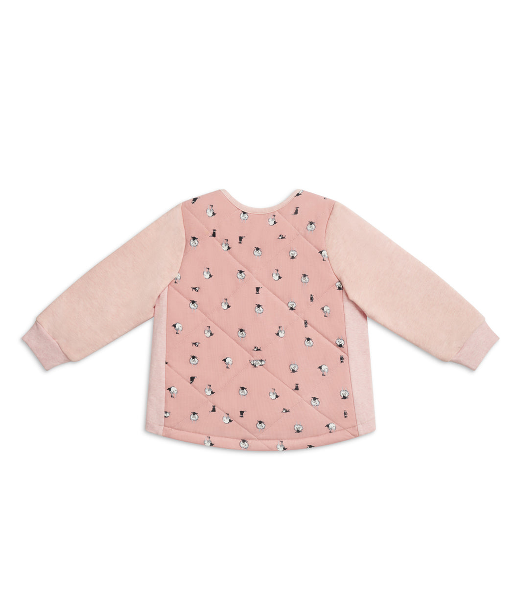 Sleep Suit Long Sleeve Two-Piece 2.5 TOG Organic Cotton/Merino Wool Rose Lamb's Best Friend