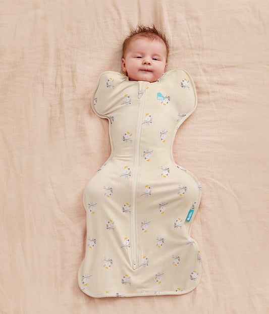 Swaddle Up™ 1.0 TOG Cotton Cream Cockatoos