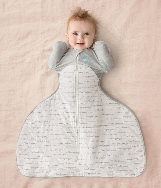 Swaddle Up™ Transition Bag Hip Harness 2.5 TOG Cotton White Dreamer