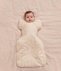 Swaddle Up™ Early Roller Transition Bag 2.5 TOG Cotton Oatmeal Bees