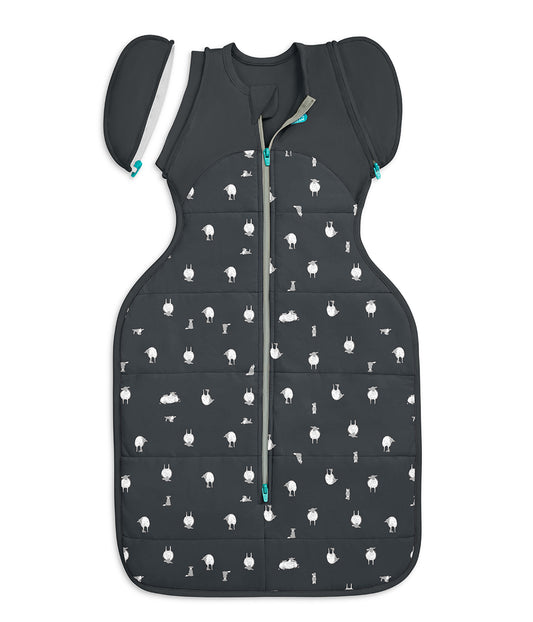 Swaddle Up™ Transition Bag 2.5 TOG Organic Cotton/Merino Wool Charcoal Lamb's Best Friend