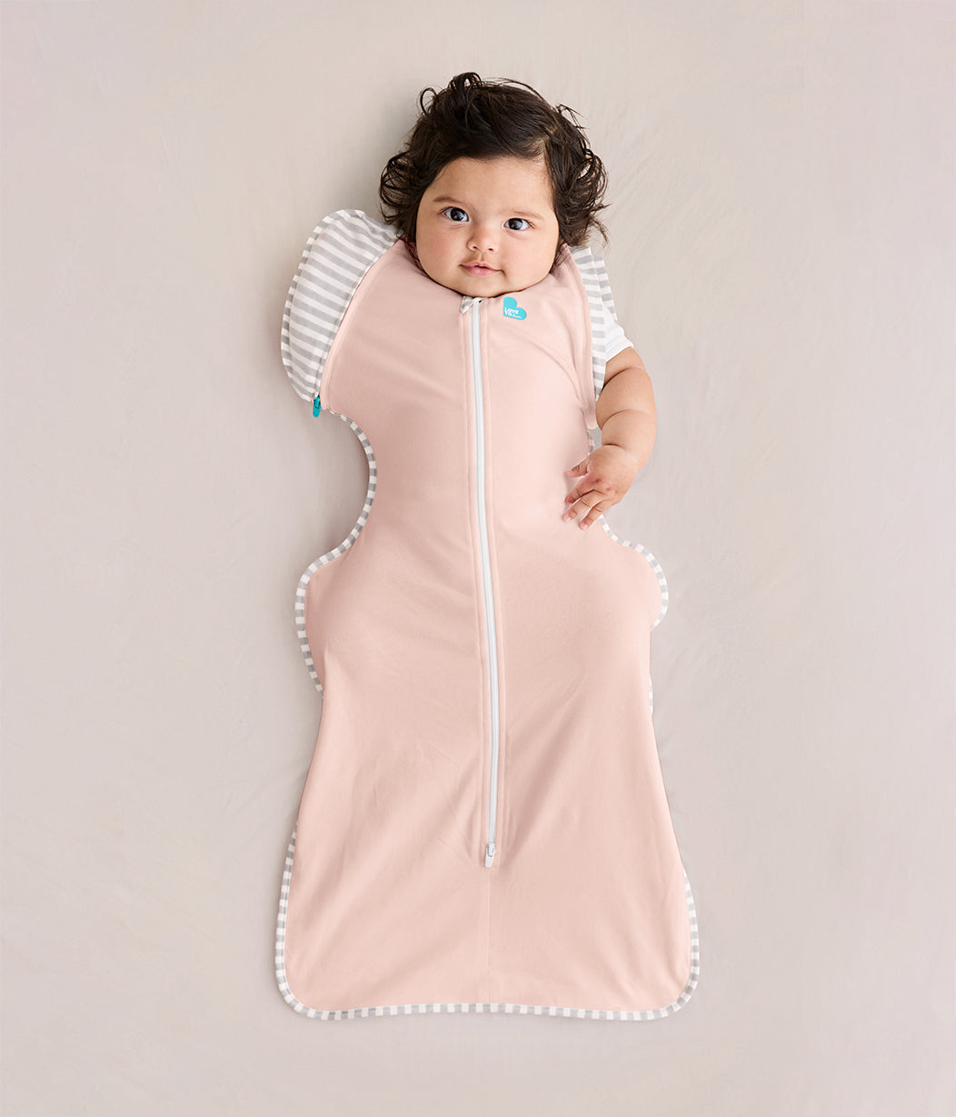 Swaddle Up™ Transition Bag 0.2 TOG (24-27°C) Light Pink Cotton