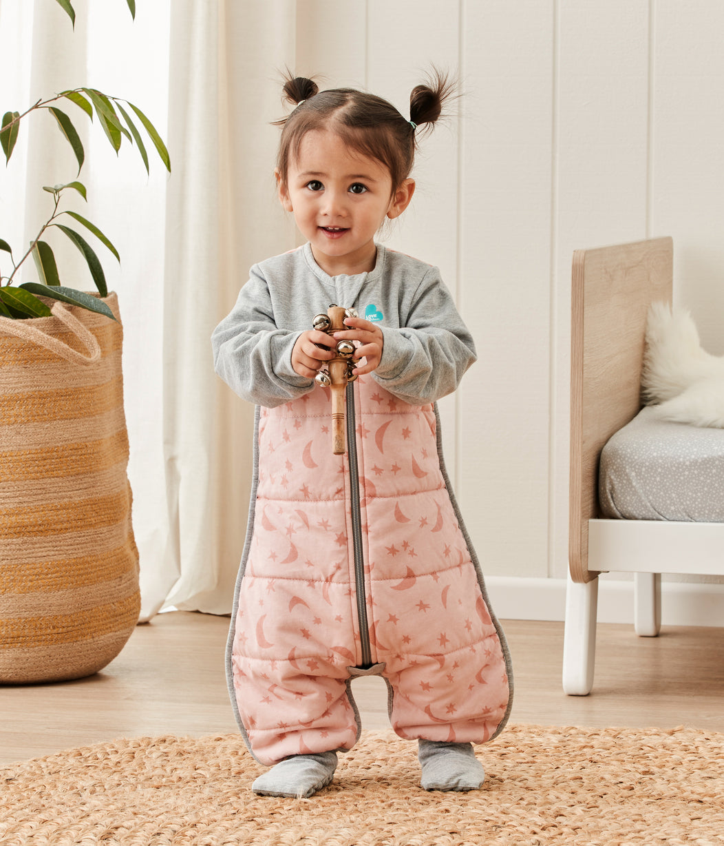 Sleep Suit 2.5 TOG (16-20°C) Pink Moonlight Quilted Cotton