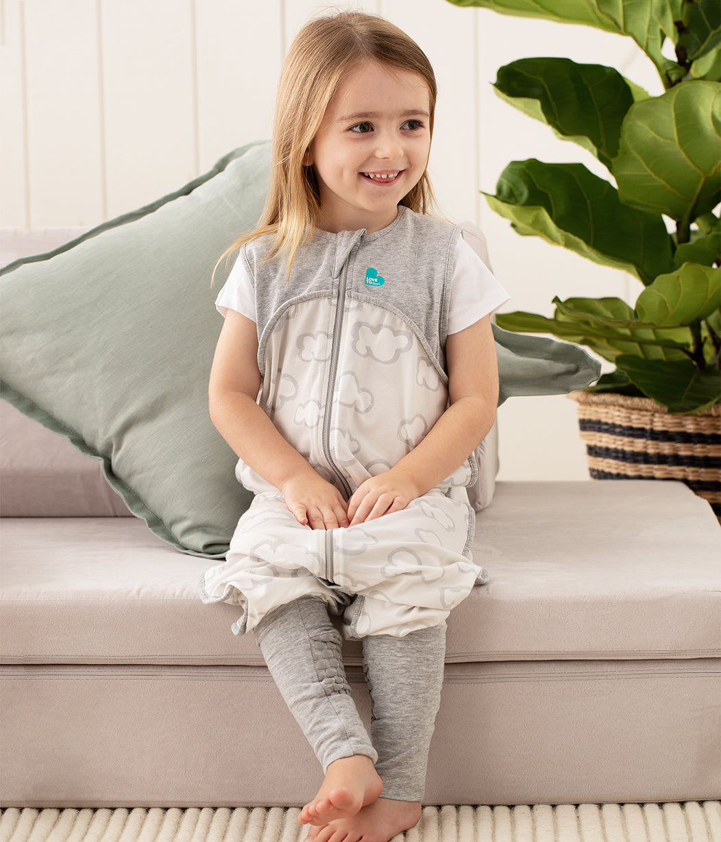 Sleep Suit 0.2 TOG (24-27°C) Grey Daydream Organic Cotton