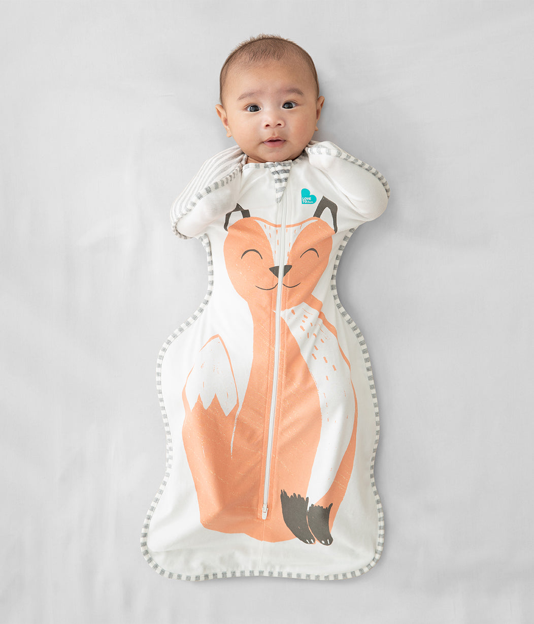 Swaddle Up™ 1.0 TOG (20-24°C) Orange Lyric The Fox™ Original Cotton