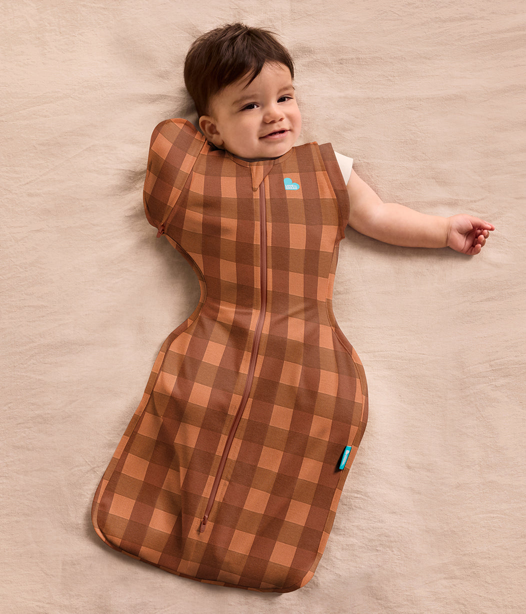 Swaddle Up™ 2-in-1 Transition Bag 1.0 TOG Viscose from Bamboo Chocolate Wandering Folk