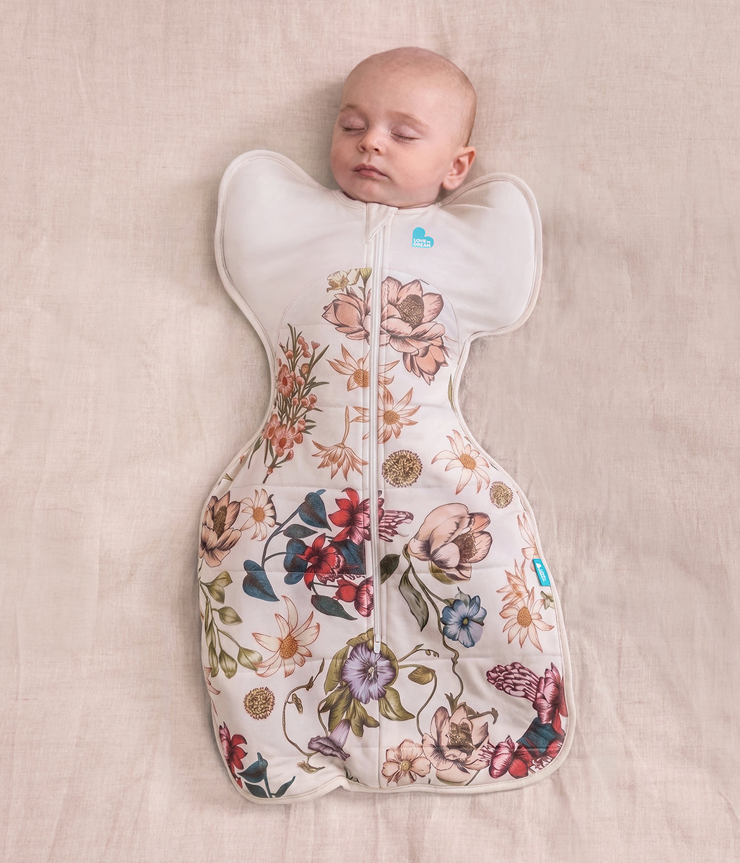 Swaddle Up™ 2.5 TOG Quilted Cotton Cream Wandering Folk