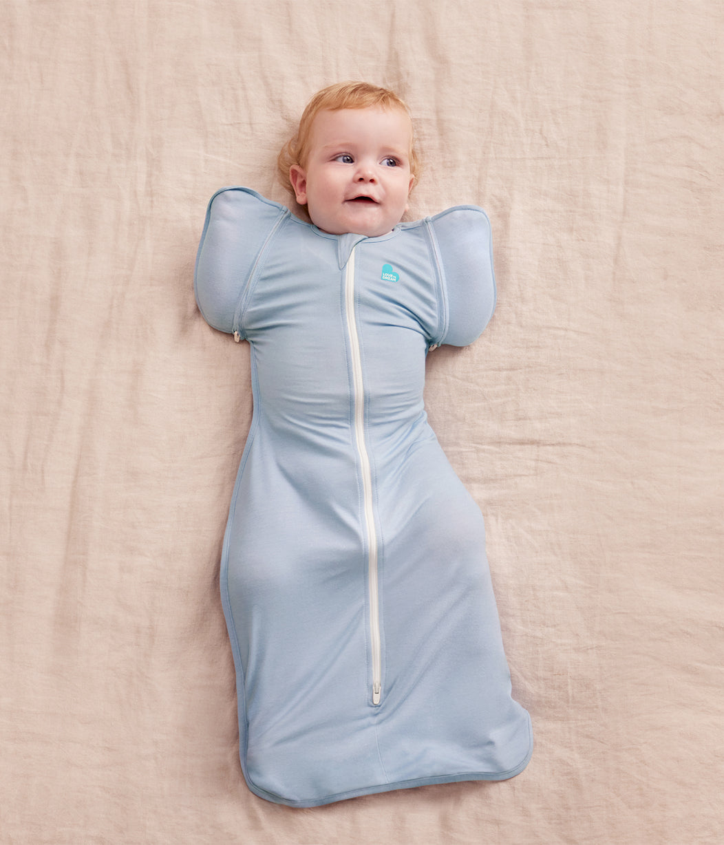 Swaddle Up™ Transition Bag 0.2 TOG Cotton Soft Blue – Love to Dream AU