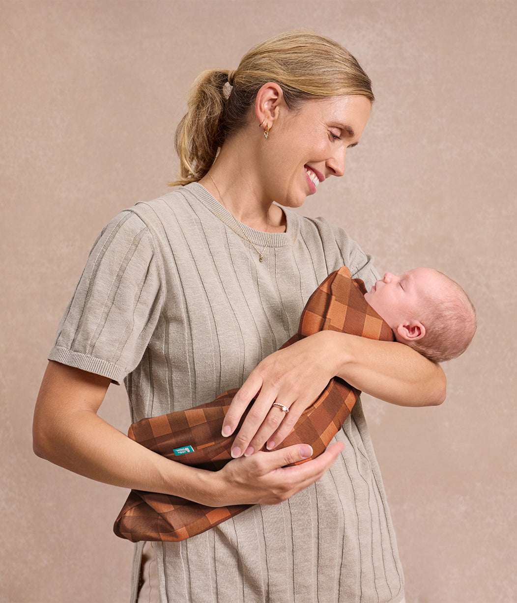 Swaddle Up™ 1.0 TOG Viscose from Bamboo Chocolate Wandering Folk