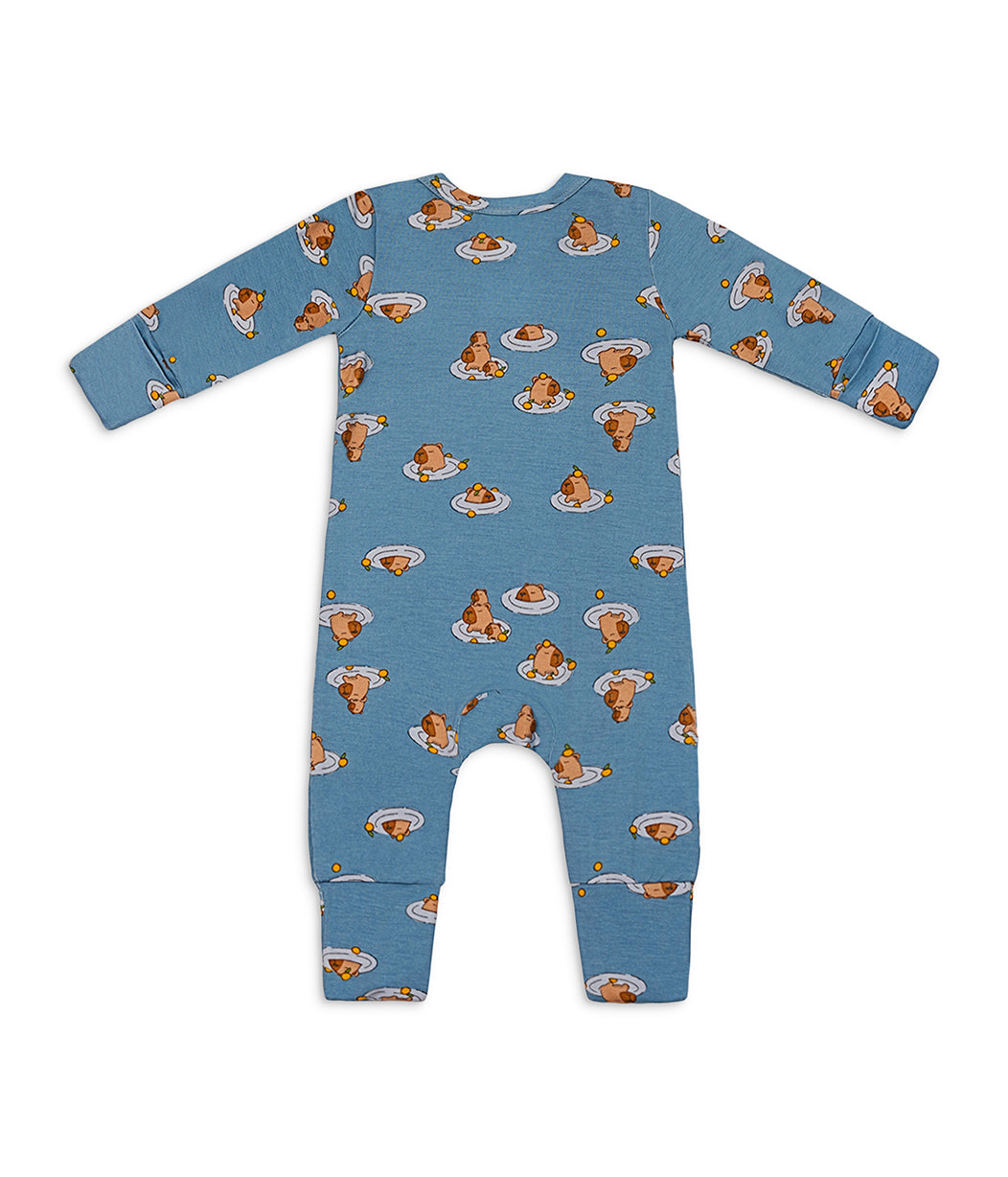 Romper Viscose from Bamboo Storm Blue Napybara