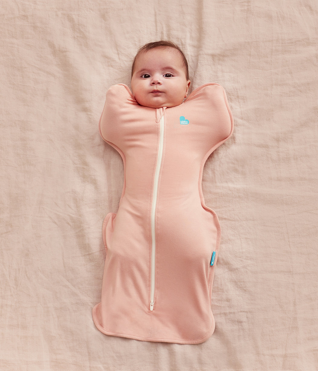 Swaddle Up Starter Bundle 0.2 TOG | Blush | Tan Stripe