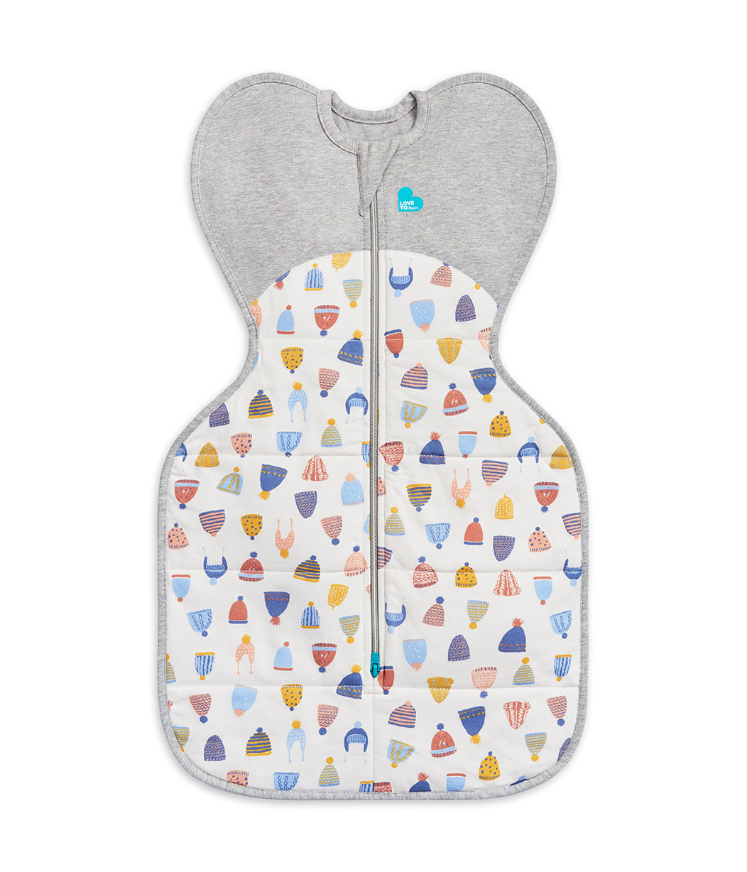 Swaddle Up Starter Bundle | 2.5 | 3.5 TOG | White Happy Hats | Olive Moonlight | White Moonlight