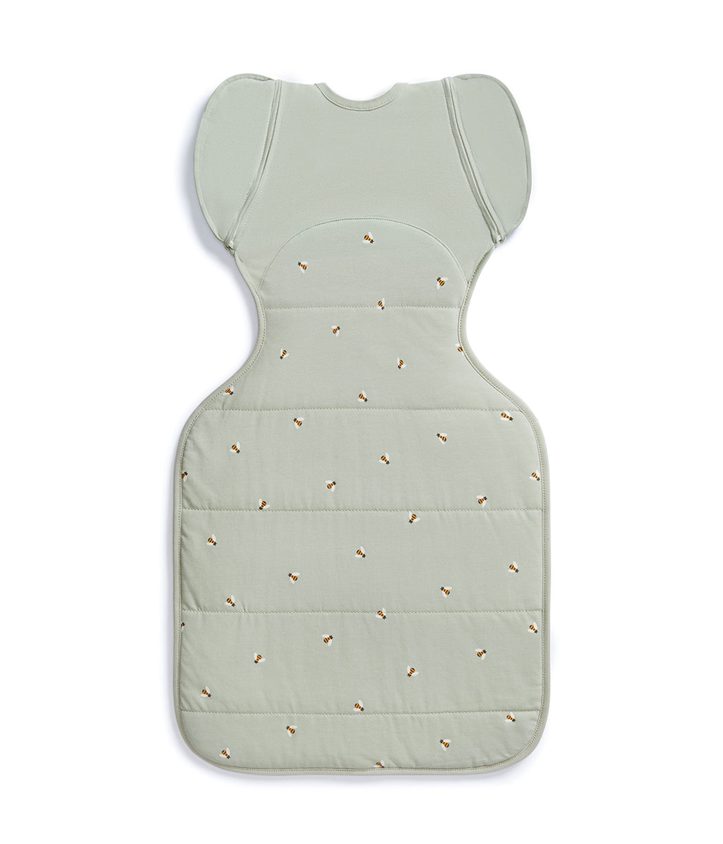 Swaddle Up™ Early Roller Transition Bag 2.5 TOG Cotton Olive Bees