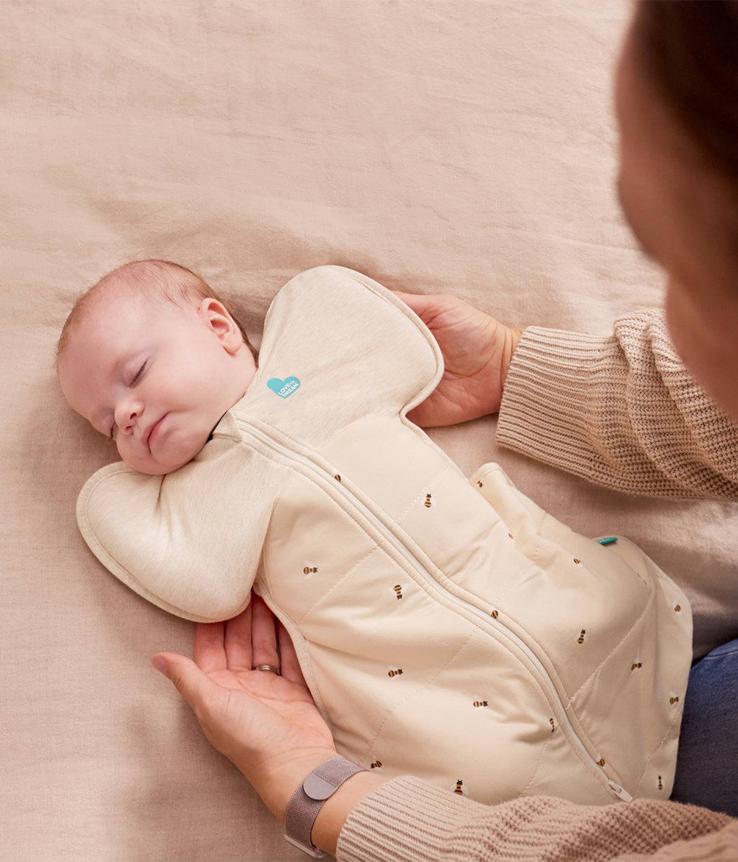 Swaddle Up™ 2.5 TOG Cotton Oatmeal Bees