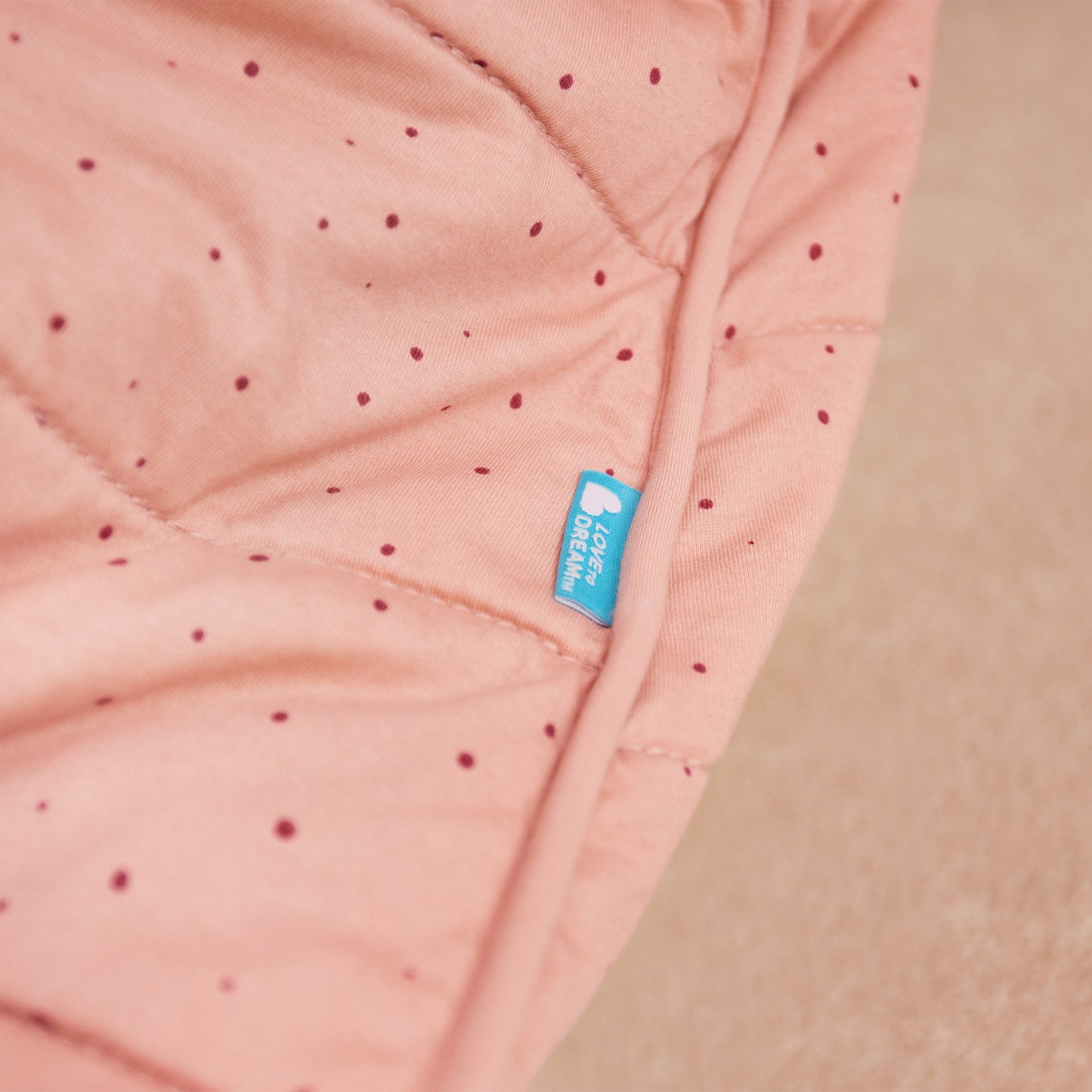 Sleep Bag Long Sleeve 2.5 TOG Quilted Cotton Rose Pebbles
