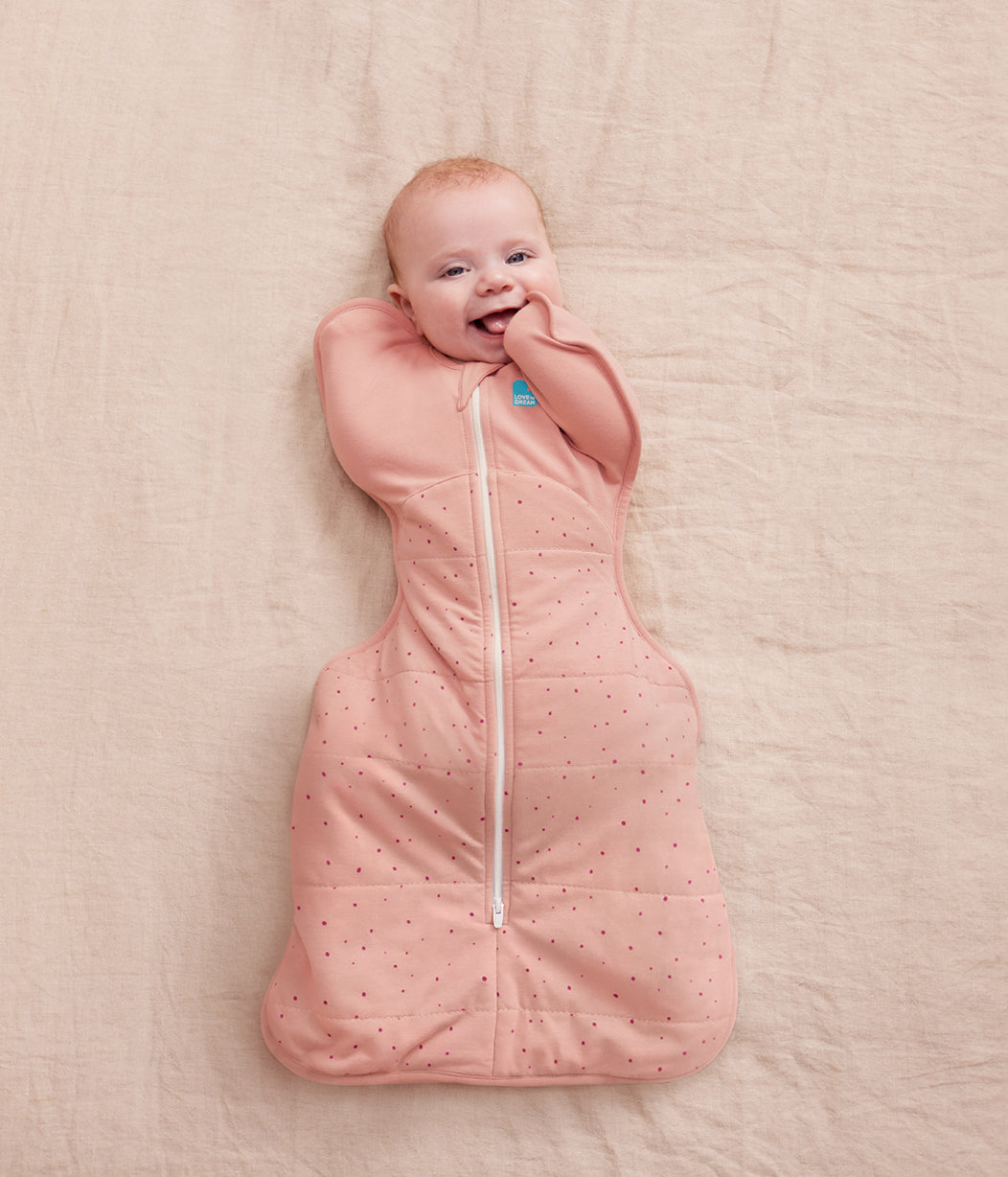 Swaddle Up Starter Bundle | 2.5 TOG | Rose Pebbles | Olive Bees | White Dreamer