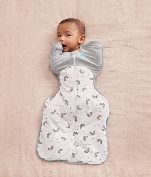 Swaddle Up™ 2.5 TOG Cotton White Rainbow