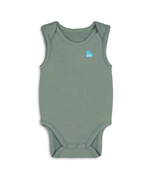 Bodysuit Sleeveless Viscose from Bamboo Deep Olive