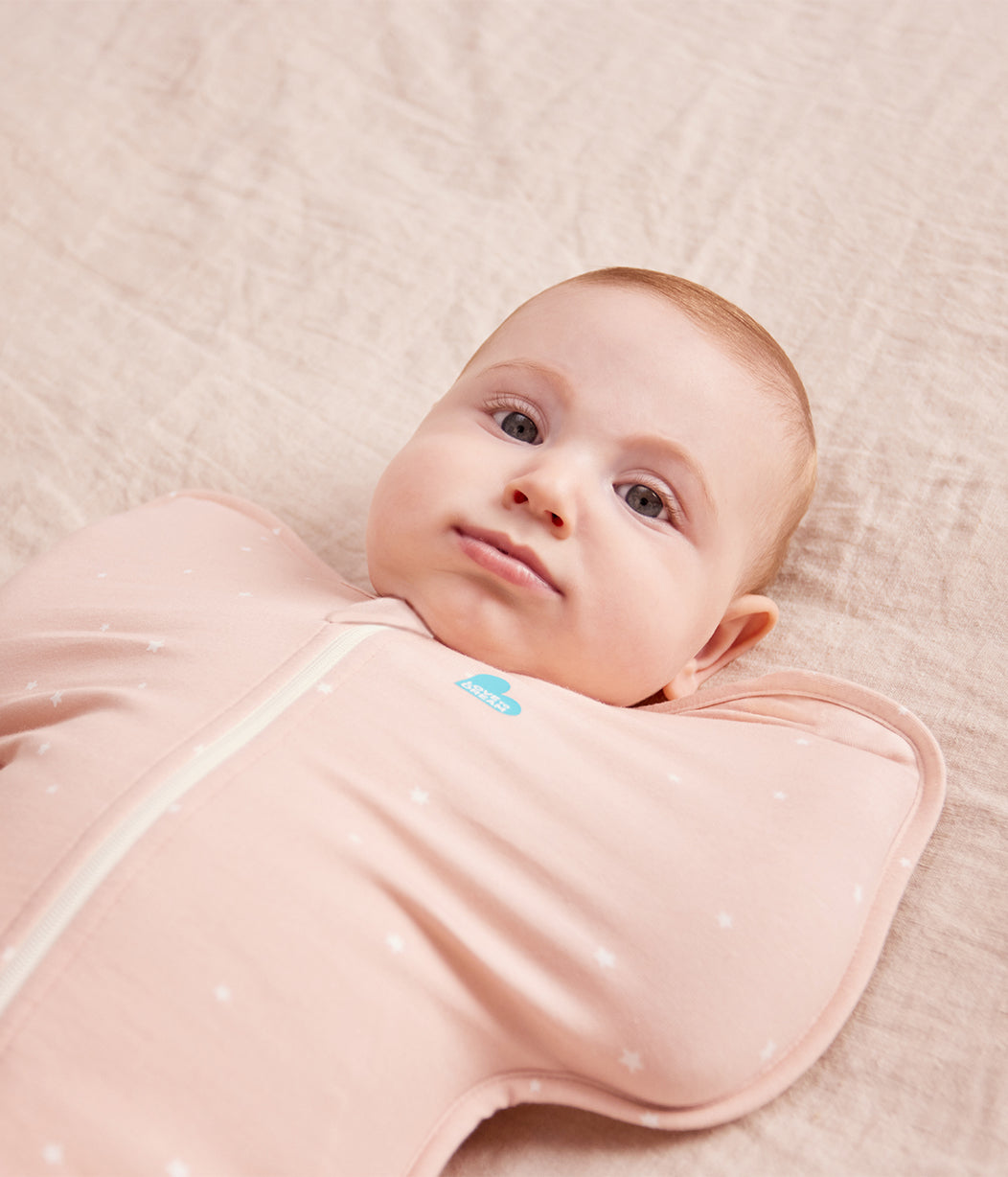 Swaddle Up™ 1.0 TOG Cotton Powder Pink Twinkle