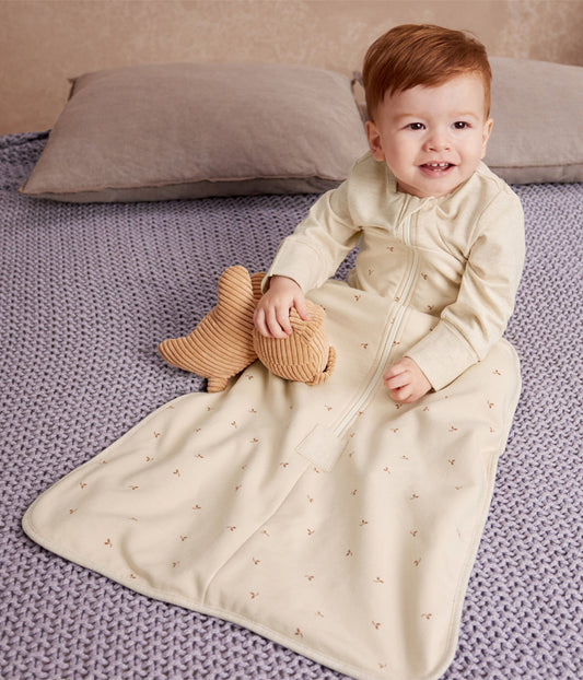 Sleep Bag & Pj Bundle | 1.5 TOG | Oatmeal Twigs | Black Cat