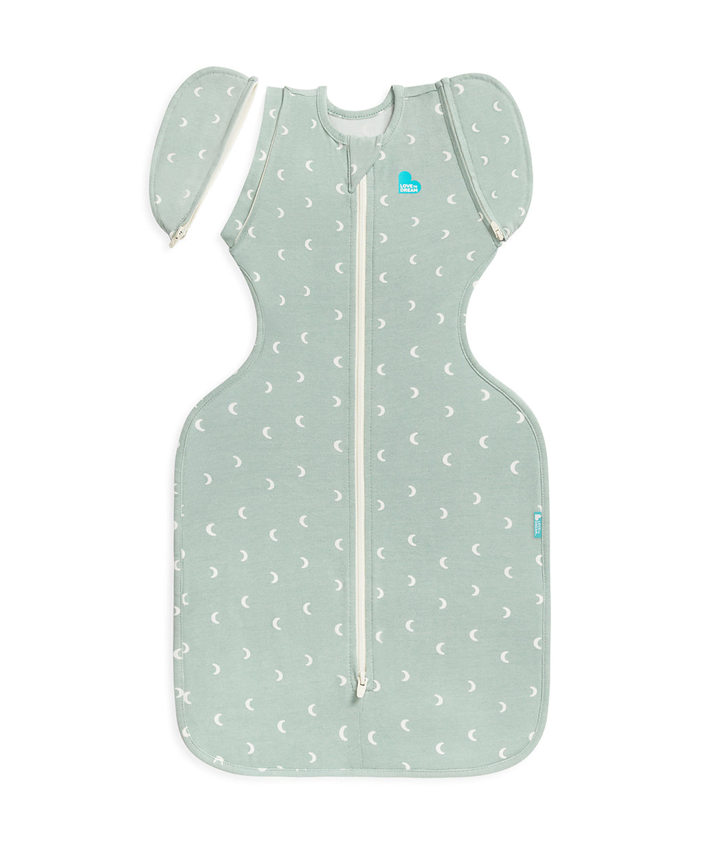 Swaddle Up™ Early Roller Transition Bag 1.0 TOG Cotton Olive Moon