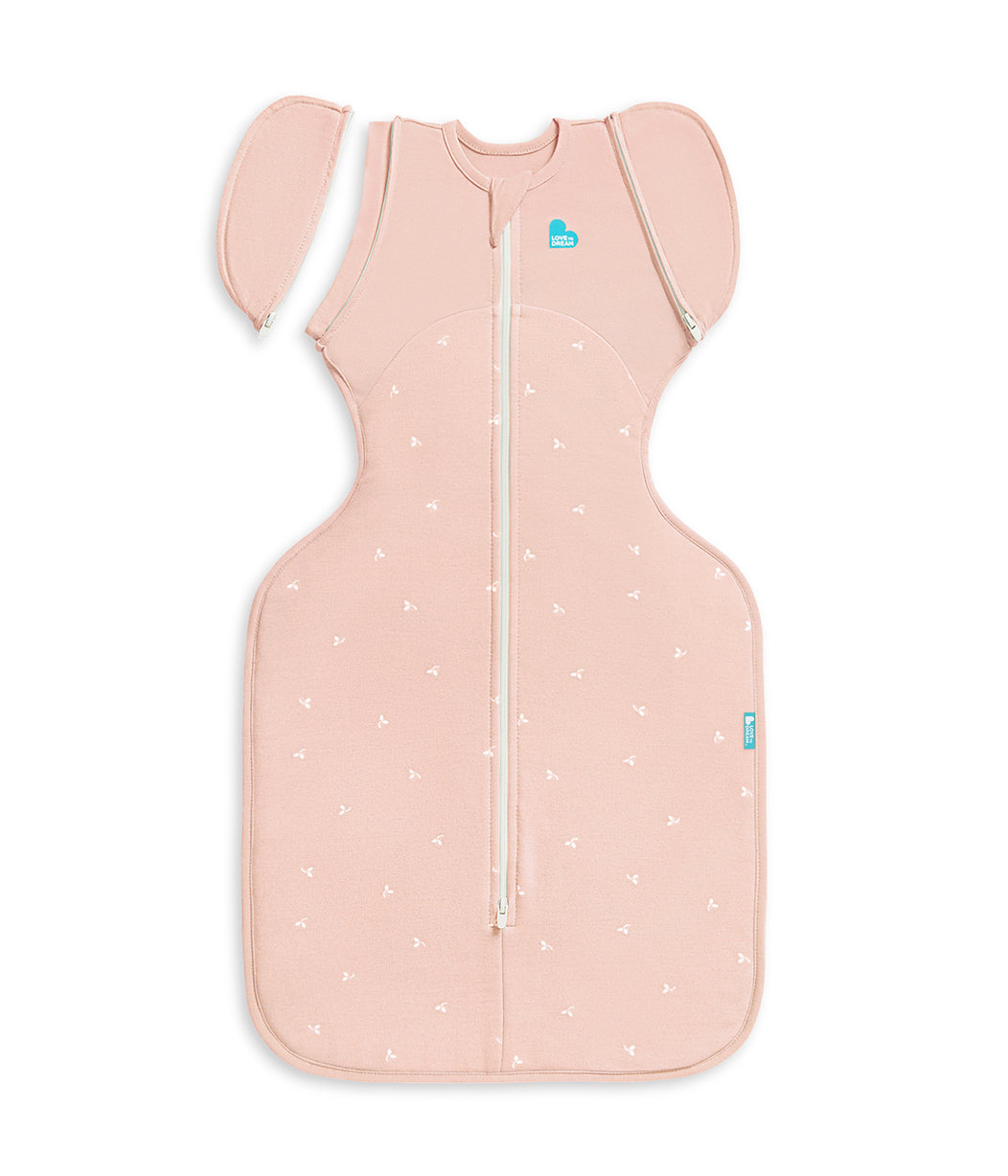 Swaddle Up™ Transition Bag 1.5 TOG Cotton Fleece Blush Twigs