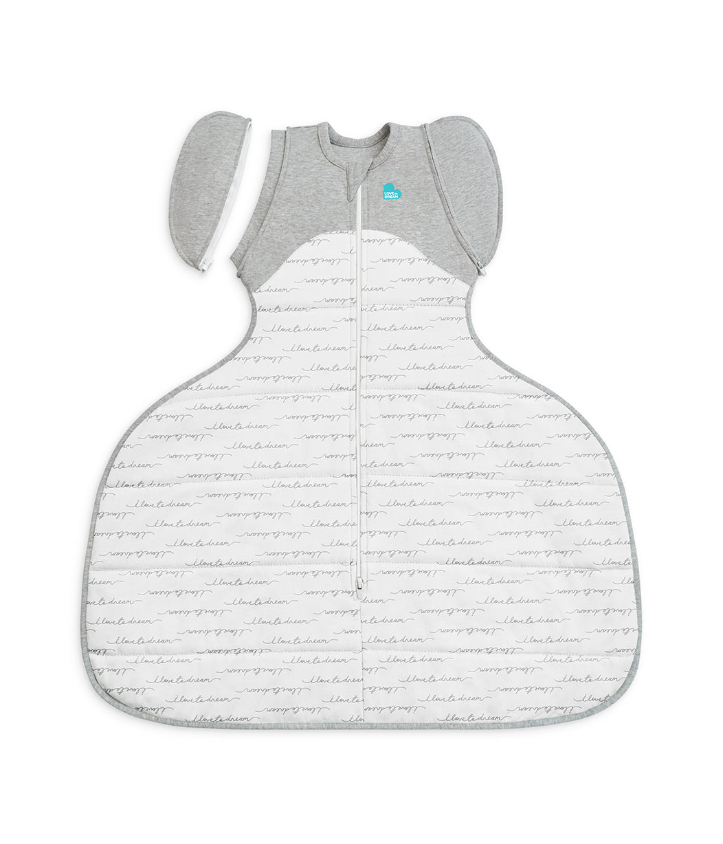 Swaddle Up™ Transition Bag Hip Harness 2.5 TOG Cotton White Dreamer