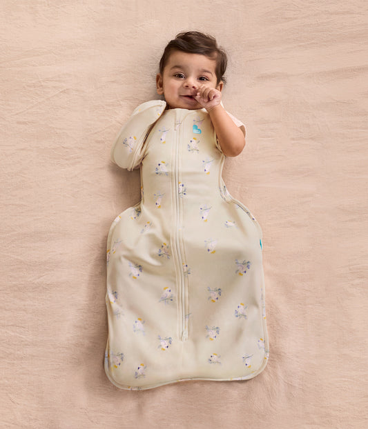 Swaddle Up™ Transition Bag 1.0 TOG Cotton Cream Cockatoos
