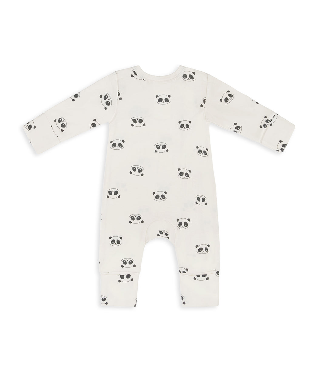 Romper Viscose from Bamboo Cream Sleepy Pandas