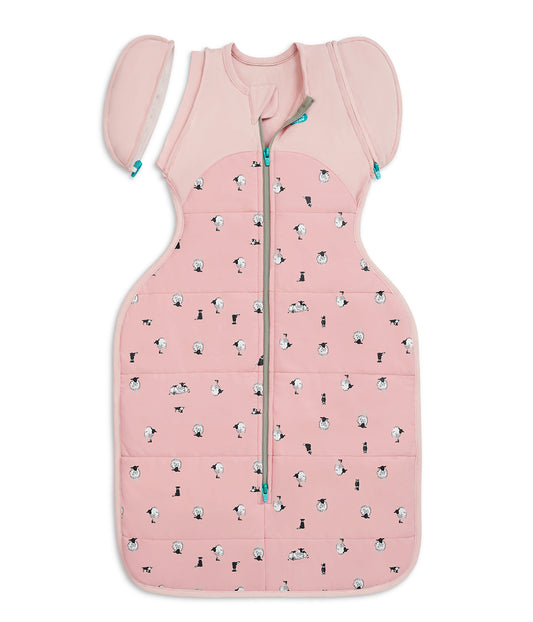 Swaddle Up™ Transition Bag 2.5 TOG Organic Cotton/Merino Wool Rose Lamb's Best Friend