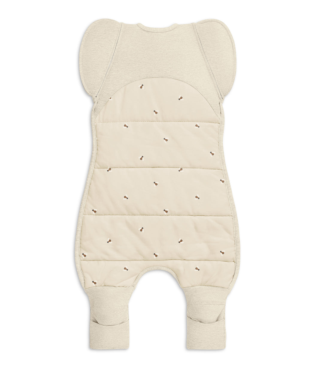 Swaddle Up™ Transition Suit 2.5 TOG Cotton Oatmeal Bees