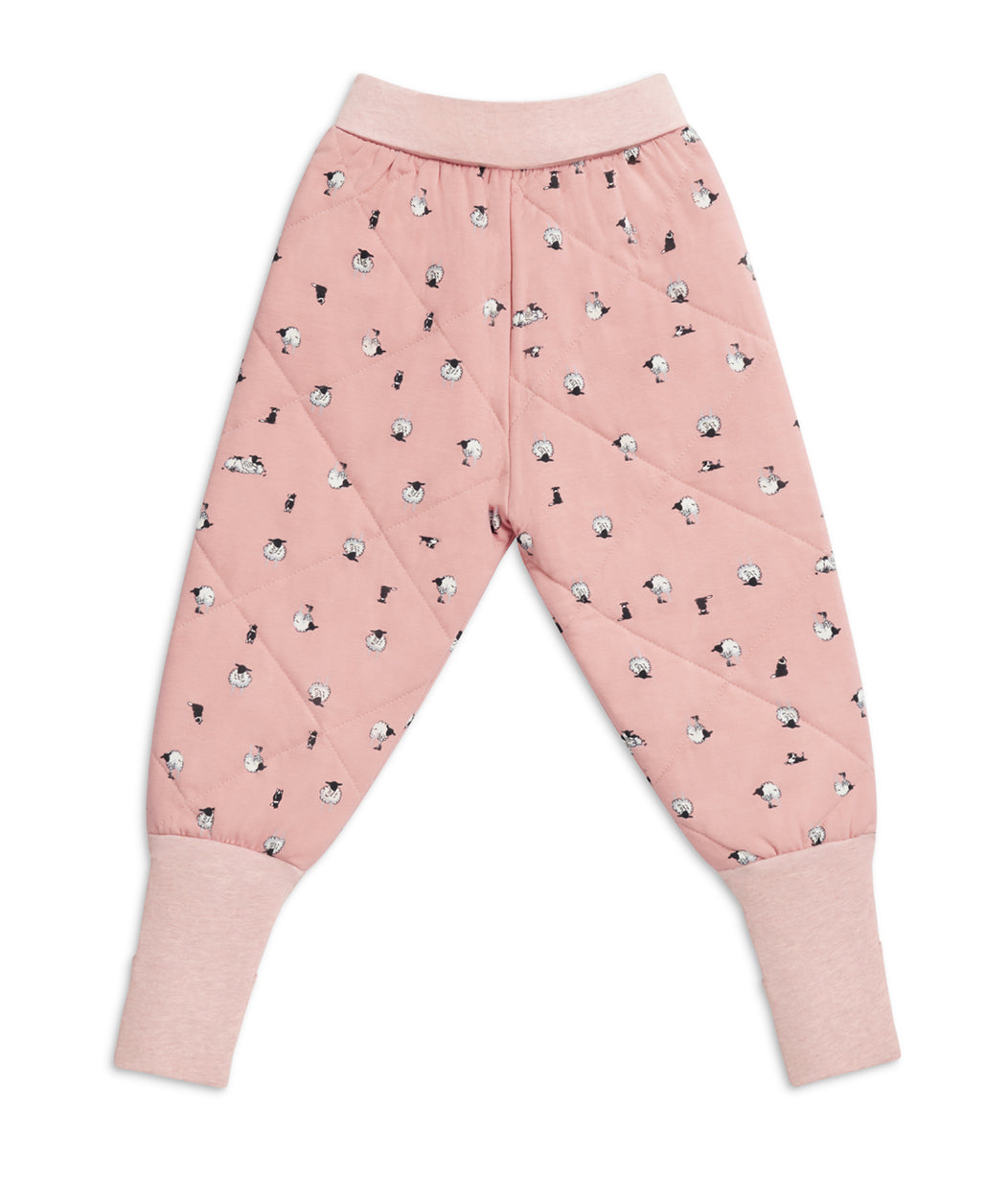 Sleep Suit Long Sleeve Two-Piece 2.5 TOG Organic Cotton/Merino Wool Rose Lamb's Best Friend