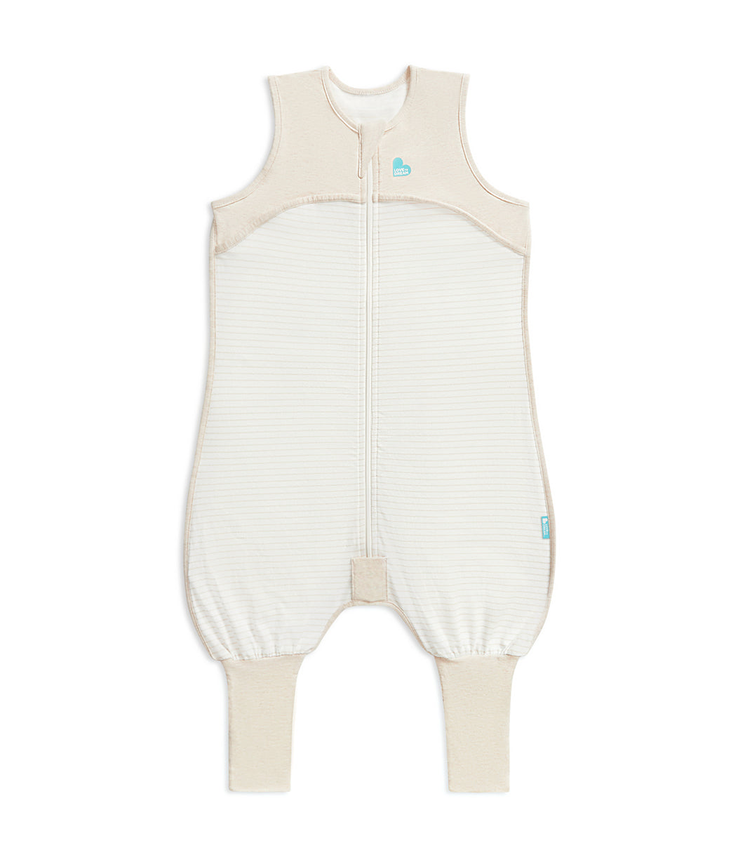Sleep Suit Bundle | 0.2 TOG | Turquoise Clouds | Tan Breton Stripe