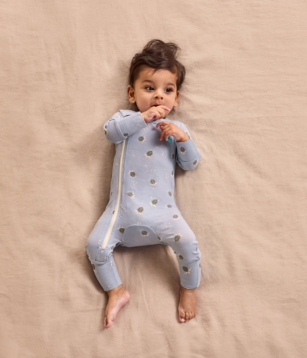 Romper Viscose from Bamboo Mist Blue Turtally