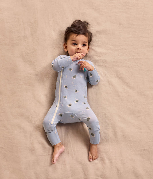 Romper Viscose from Bamboo Mist Blue Turtally