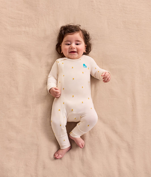 Romper Viscose from Bamboo Cream Lemons