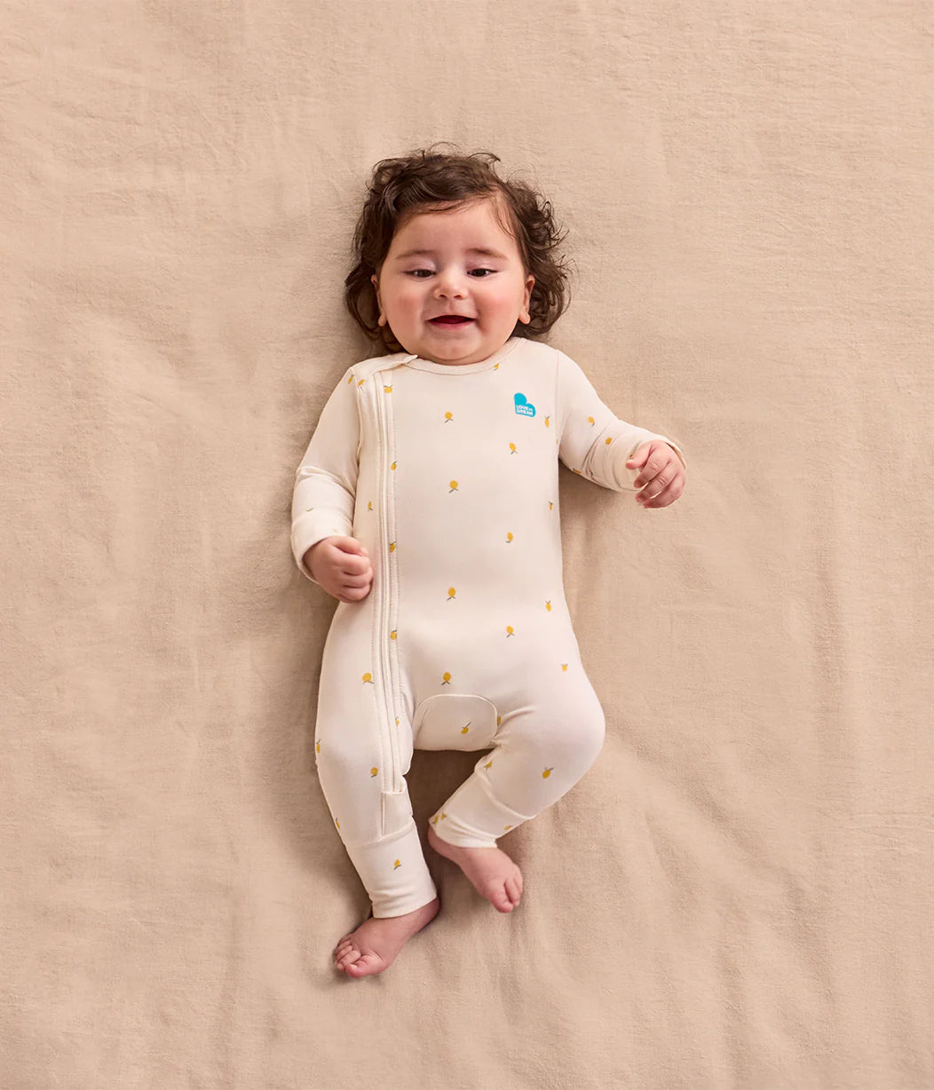 Transitioning & Romper | 1.0 TOG | Bamboo | Deep Olive | Cream Lemons