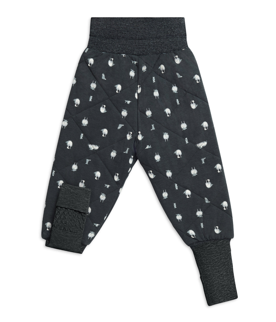 Sleep Suit Long Sleeve Two-Piece 2.5 TOG Organic Cotton/Merino Wool Charcoal Lamb's Best Friend