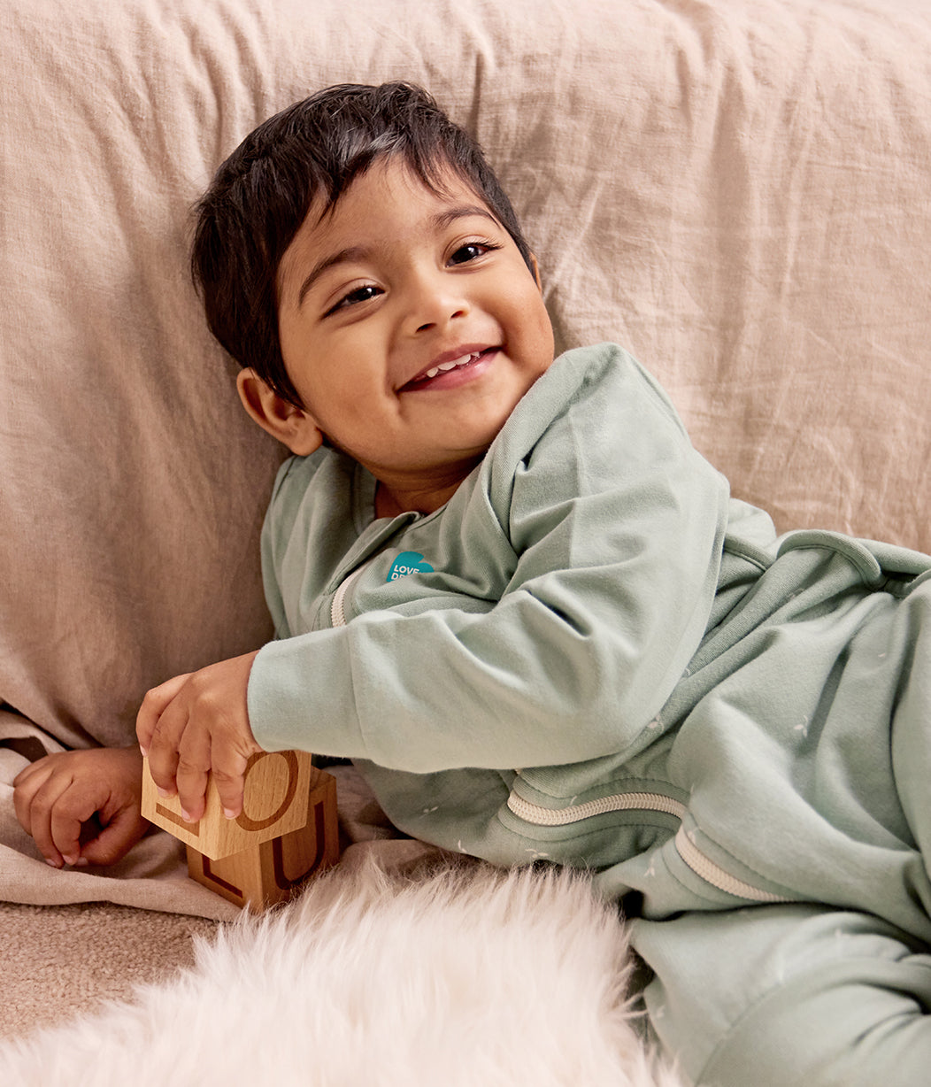 Sleep Suit & Romper Bundle | 1.5 TOG | Olive Twigs | Deep Olive