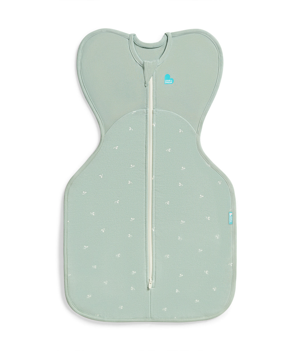 Swaddle Up & Romper Bundle | 1.5 TOG | Bamboo | Olive Twigs | Cream Lemons