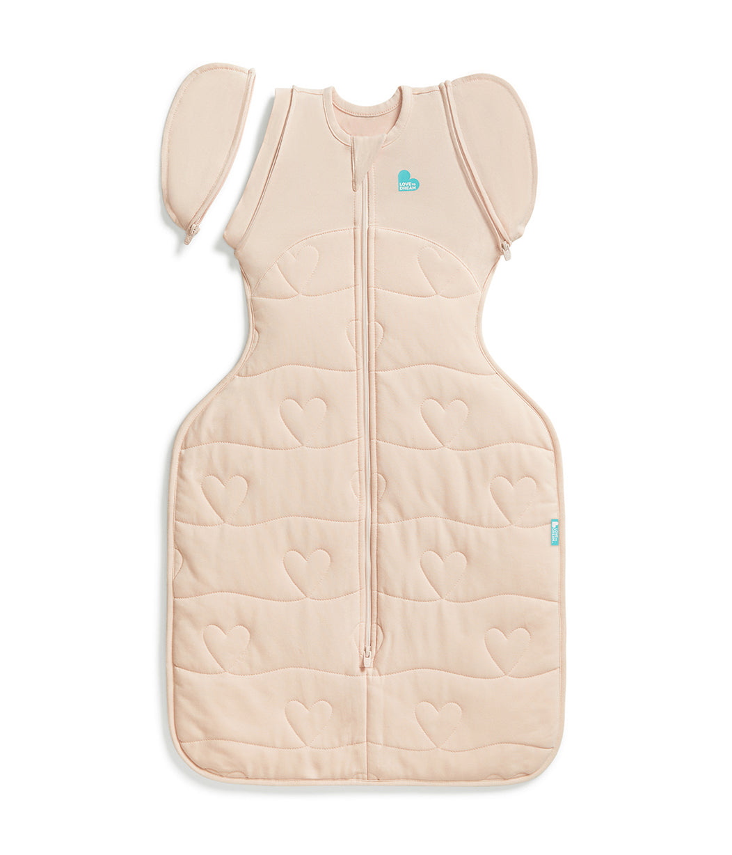 Swaddle Up™ Transition Bag 3.5 TOG Cotton Blush Heart Quilting