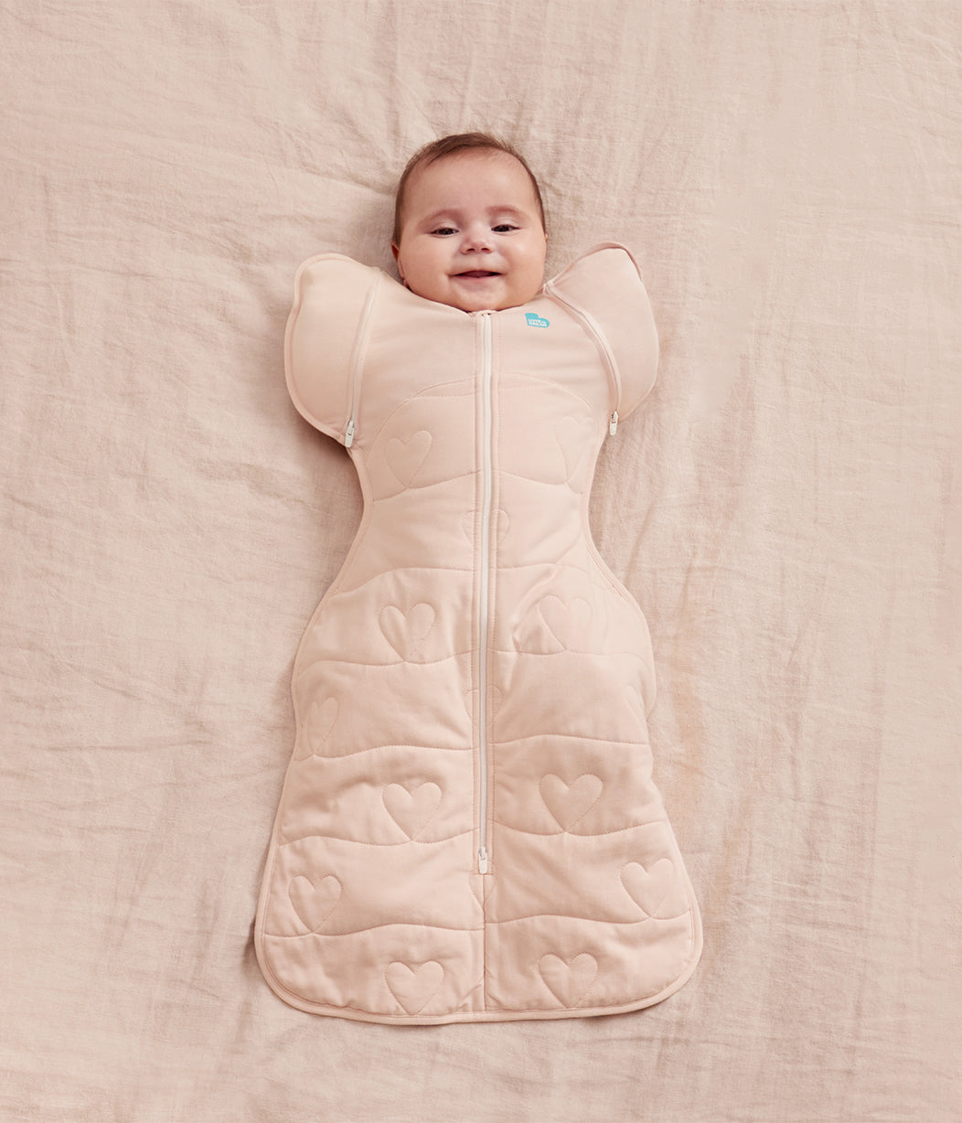 Swaddle Up™ Transition Bag 3.5 TOG Cotton Blush Heart Quilting