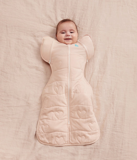 Swaddle Up™ Transition Bag 3.5 TOG Cotton Blush Heart Quilting