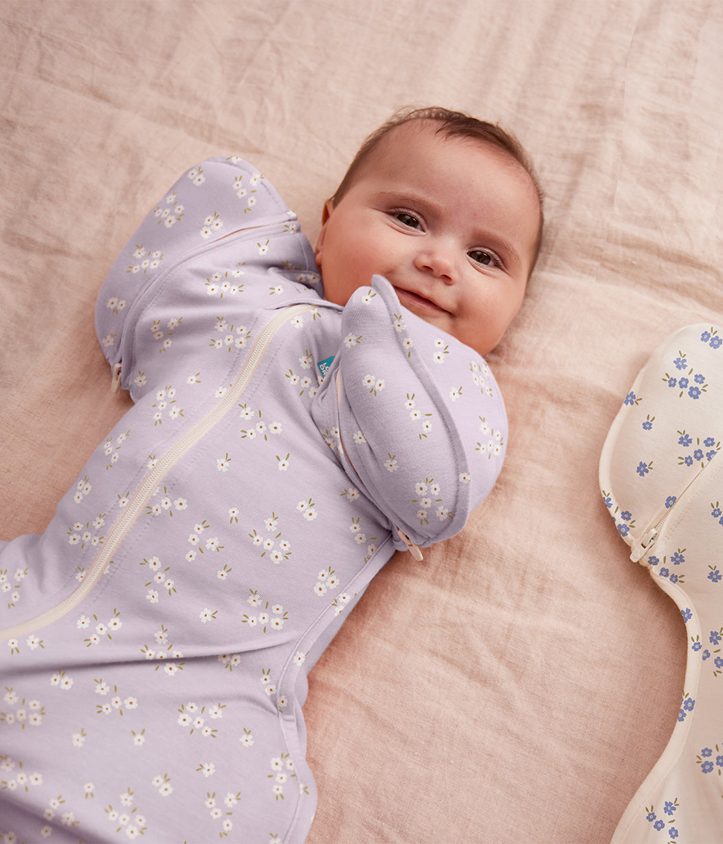 Swaddle Up™ Transition Bag 1.0 TOG Cotton Lilac Meadow