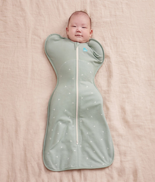 Swaddle Up & Romper Bundle | 1.5 TOG | Bamboo | Olive Twigs | Cream Lemons